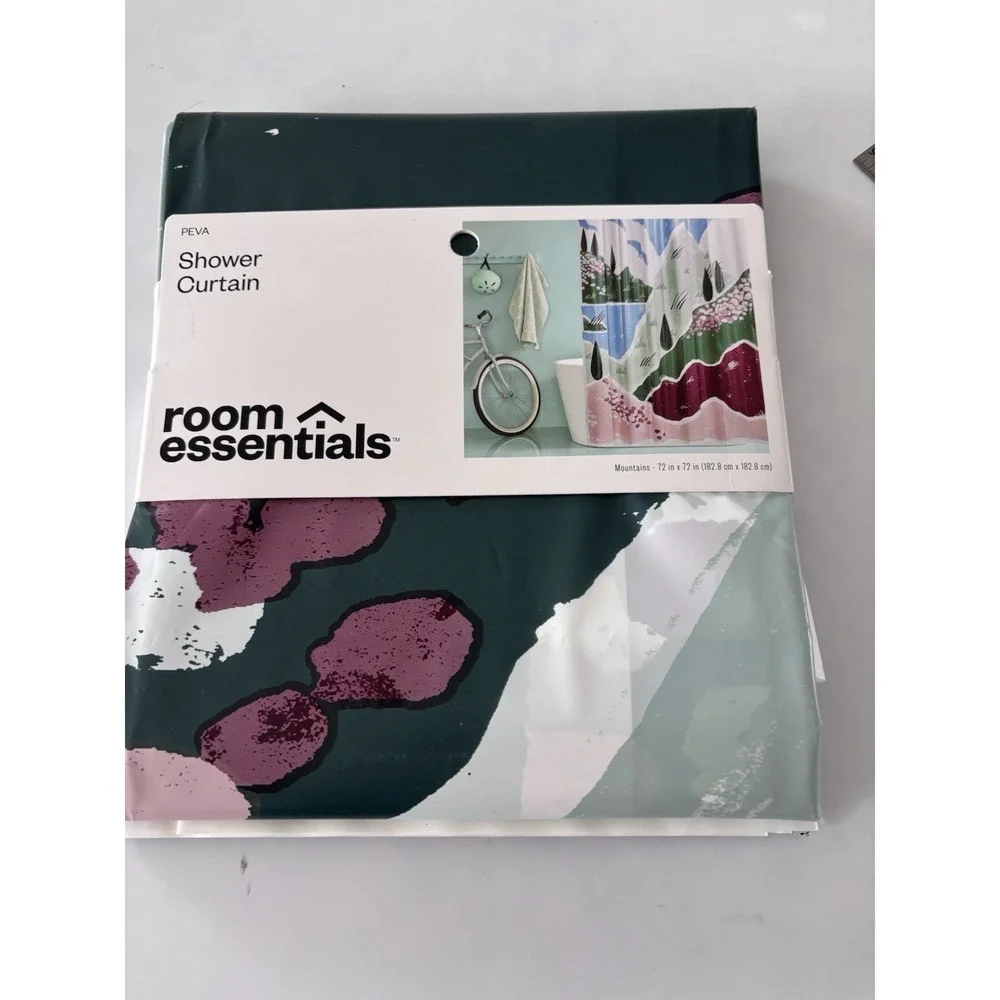 Room Essentials, Shower Curtain Made With Peva. White Clean With Damp Cloth NWT‎